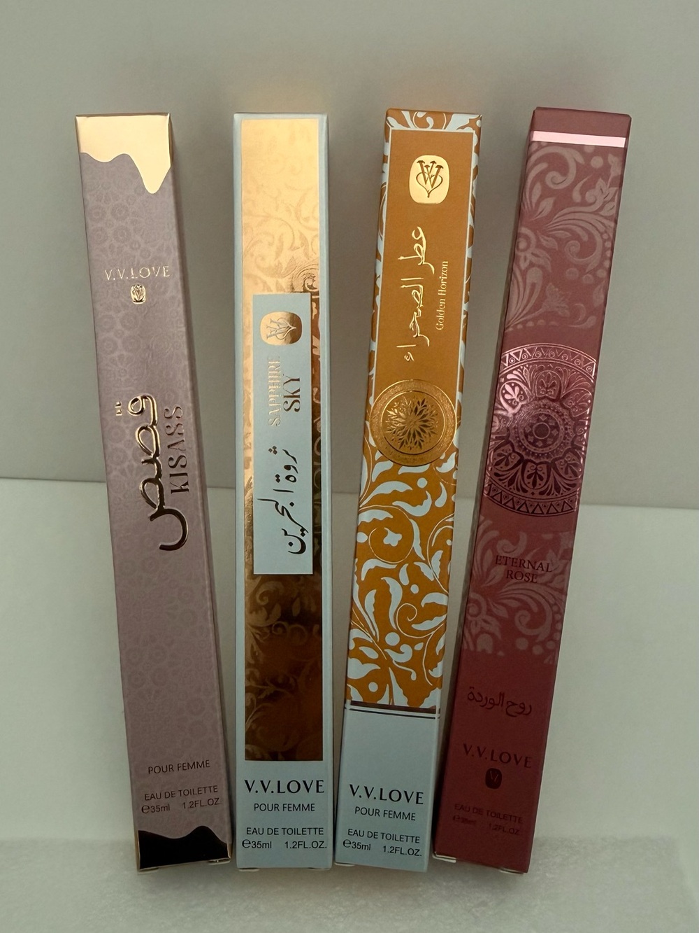 V.V.Love Women's Eau de Toilette 4 Pcs Gift/Travel Set